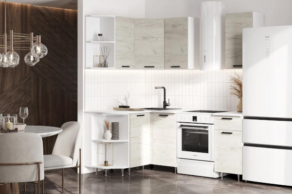 Угловой кухонный гарнитур Рио New 2,0х1,3 м (Миф)